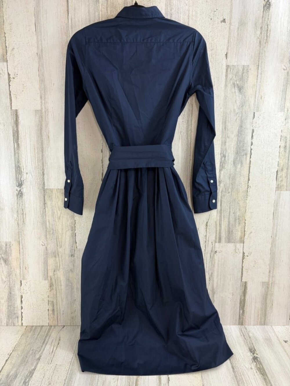 Ann Mashburn Sz XS Navy Blue Shirtwaist Dress NWOT - Picture 9 of 16